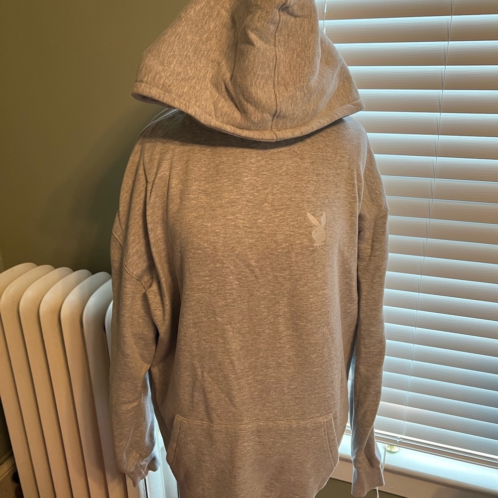 Grey Playboy Sweatshirt Dress